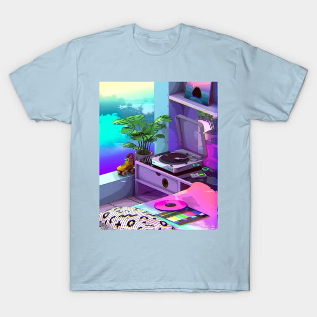 Vaporwave Aesthetic T-Shirt by dennybusyet